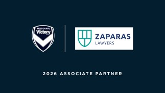 Melbourne Victory announces partnership with Zaparas Lawyers